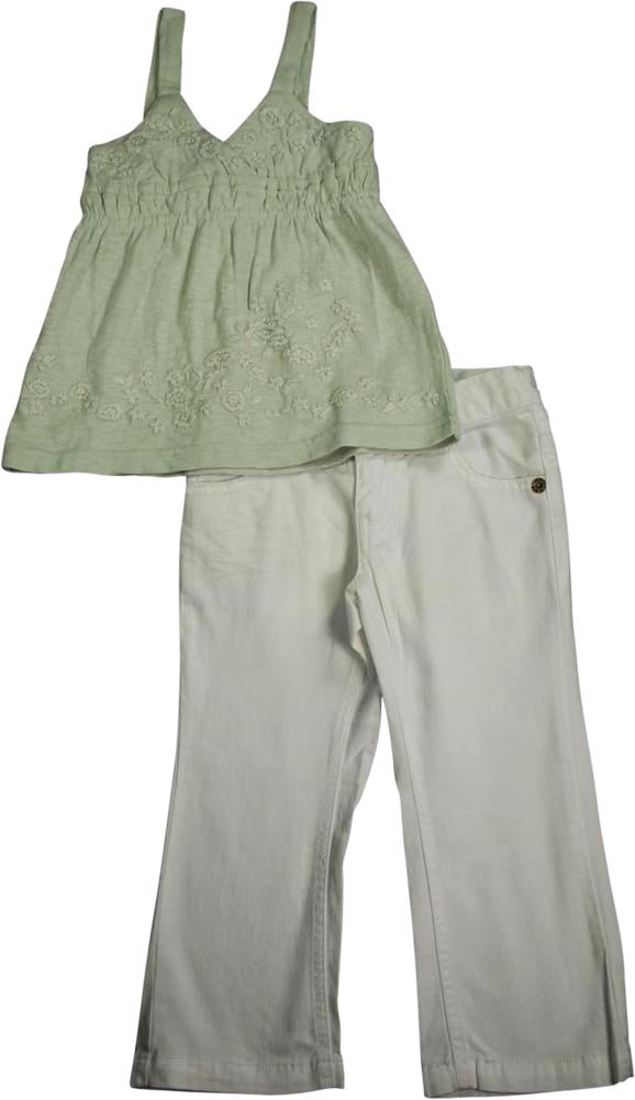 Set pantaloni 2 pezzi manica corta e senza maniche Mish Mish bambina CHIUDI - Foto 5 di 18