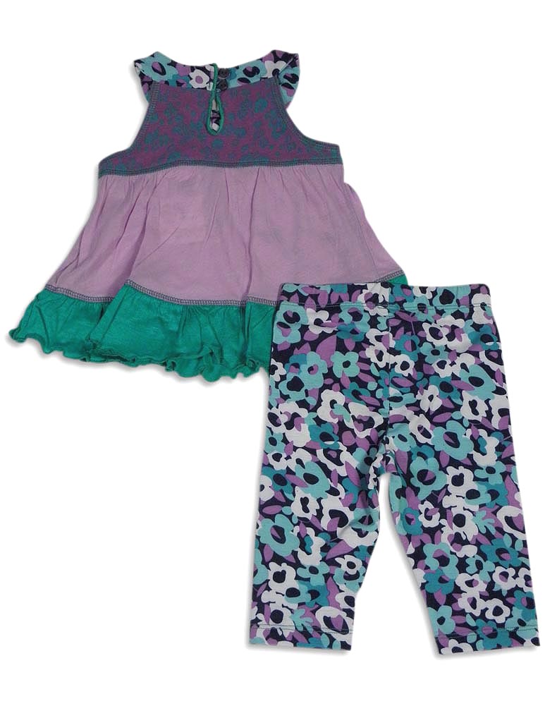 Set Pantaloni Senza Maniche Baby Sara Neonata Bambina - Asst Tessuti Stili Colori - Foto 3 di 9