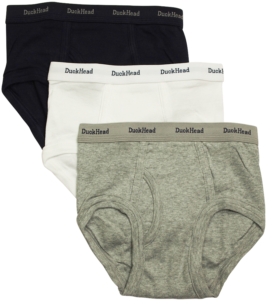 Boys Duck Head 3 Pack Cotton Briefs Multi Color Underwear - Picture 2 of 3