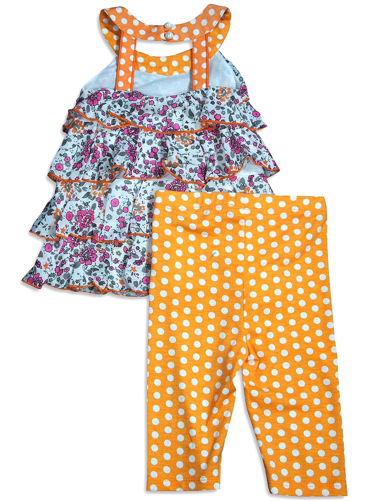 Set Pantaloni Senza Maniche Baby Sara Neonata Bambina - Asst Tessuti Stili Colori - Foto 5 di 9