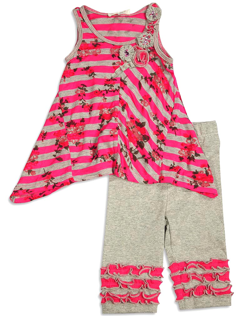Set Pantaloni Senza Maniche Baby Sara Neonata Bambina - Asst Tessuti Stili Colori - Foto 6 di 9