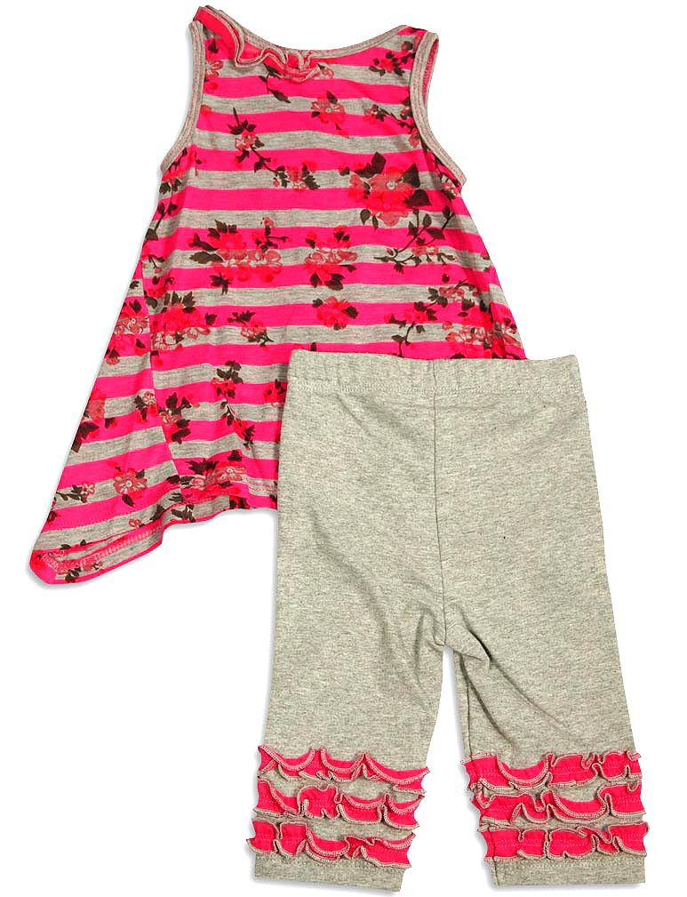Set Pantaloni Senza Maniche Baby Sara Neonata Bambina - Asst Tessuti Stili Colori - Foto 7 di 9