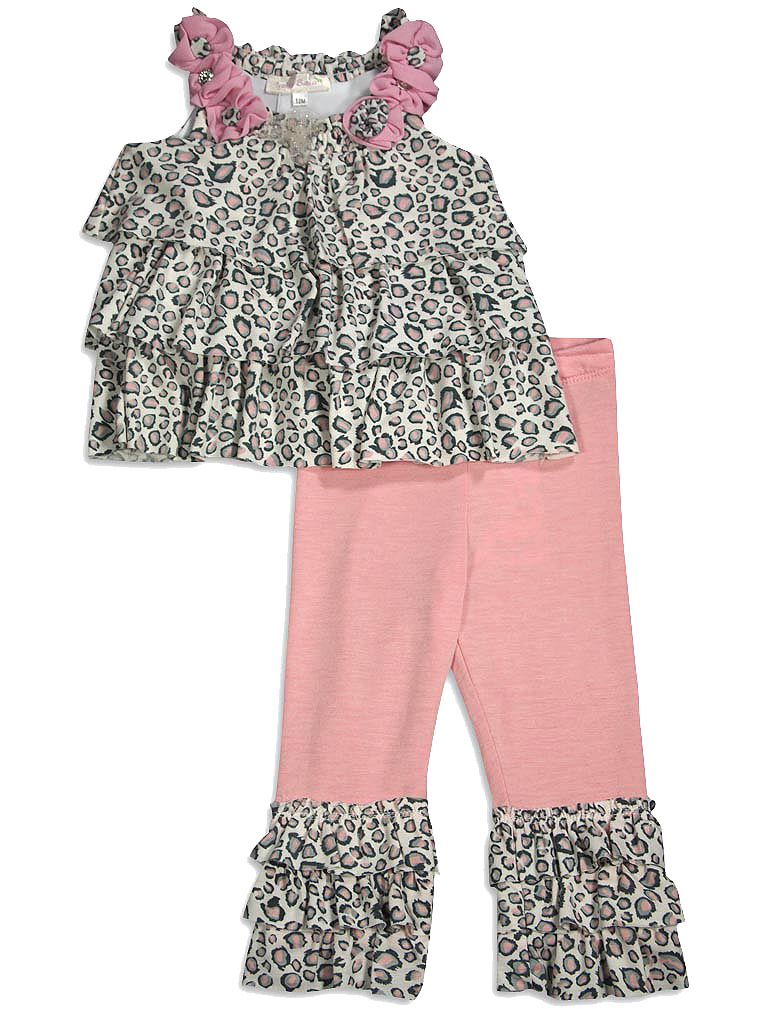 Set Pantaloni Senza Maniche Baby Sara Neonata Bambina - Asst Tessuti Stili Colori - Foto 8 di 9