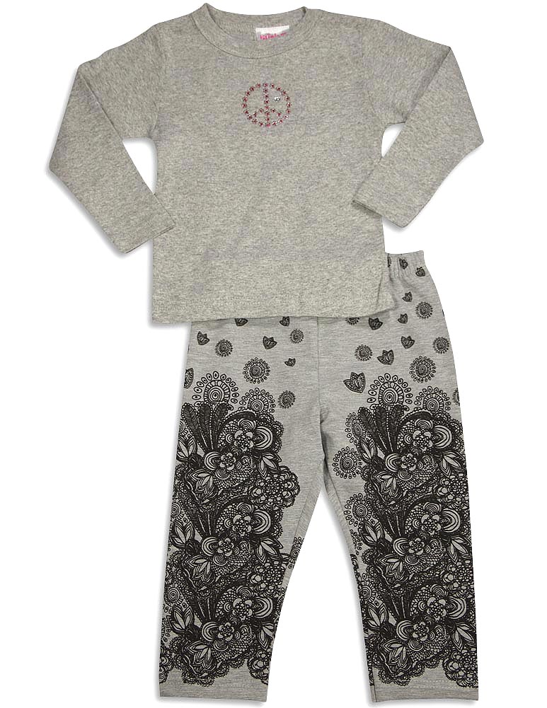 Set pantaloni manica lunga Mish Mish bambino bambina cotone spandex CHIUDI - Foto 2 di 5