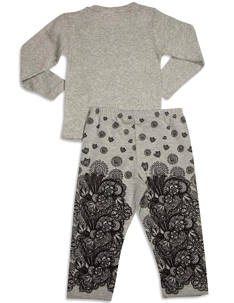 Set pantaloni manica lunga Mish Mish bambino bambina cotone spandex CHIUDI - Foto 3 di 5