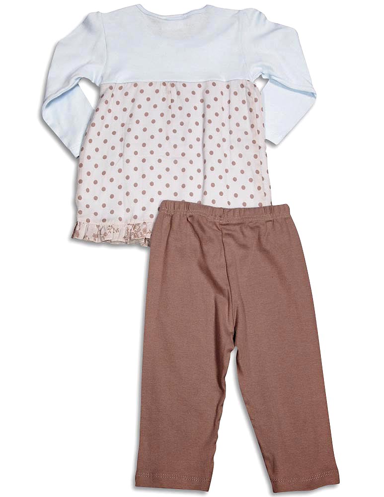 Set pantaloni manica lunga Mish Mish bambino bambina cotone spandex CHIUDI - Foto 5 di 5