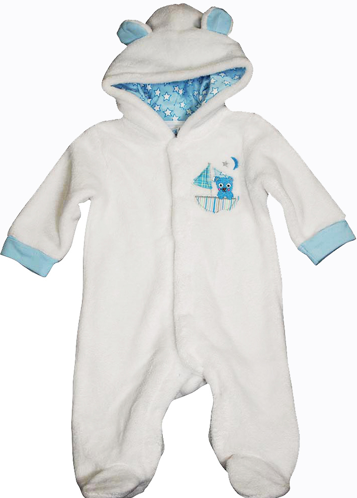Happi by Dena Baby Boys Newborn One Piece Long Sleeve Footed Coverall - Picture 4 of 13