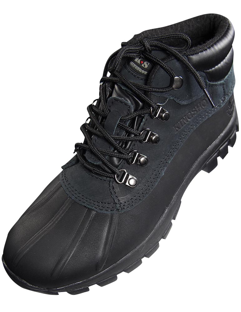 Kingshow 1428 Winter Snow Waterproof Genuine Leather Mid Height