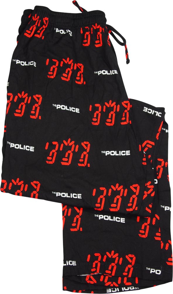 The Police Ghost In The Machine Cover Art Men's Lounge Pajama Pants Sleep NEW 