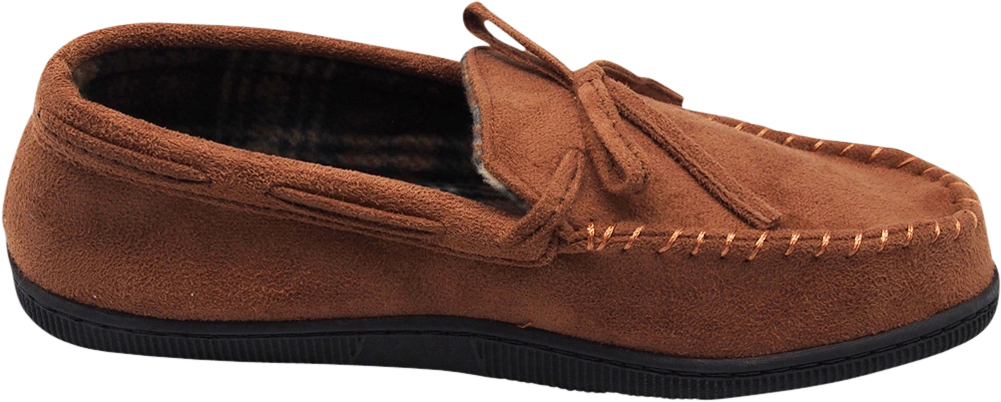 mens slip on moccasin slippers