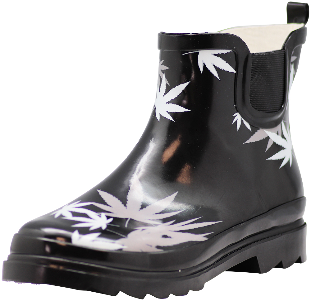 Norty New Women Low Ankle Rain Boots Rubber Snow Rainboot Garden