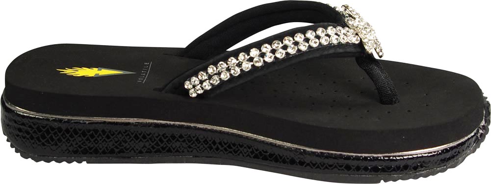 navy volatile flip flops