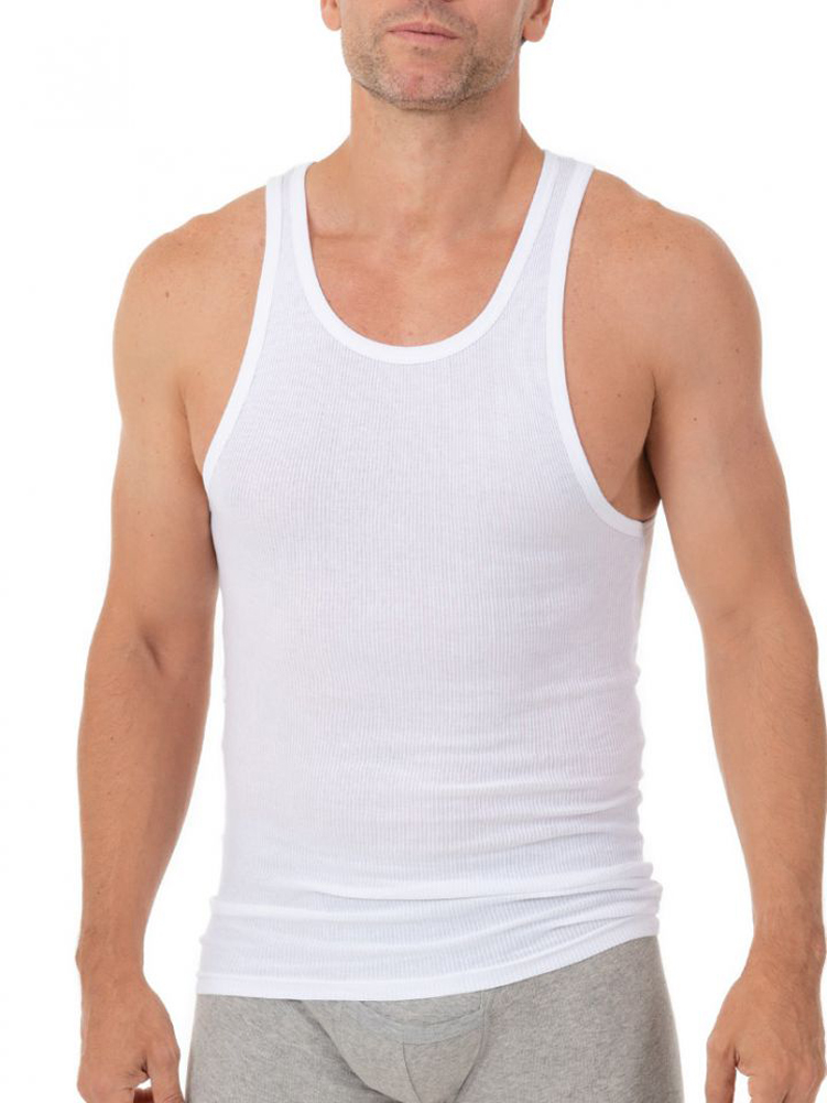 Munsingwear Big Mens 2 Pack Athletic Tank Top Shirt Pre Shrunk Cotton ...