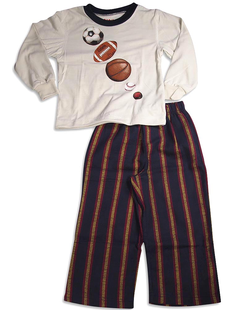 Wes and Willy Boys Long Sleeve Flame Resistant Pajama Set – 4 Different Prints