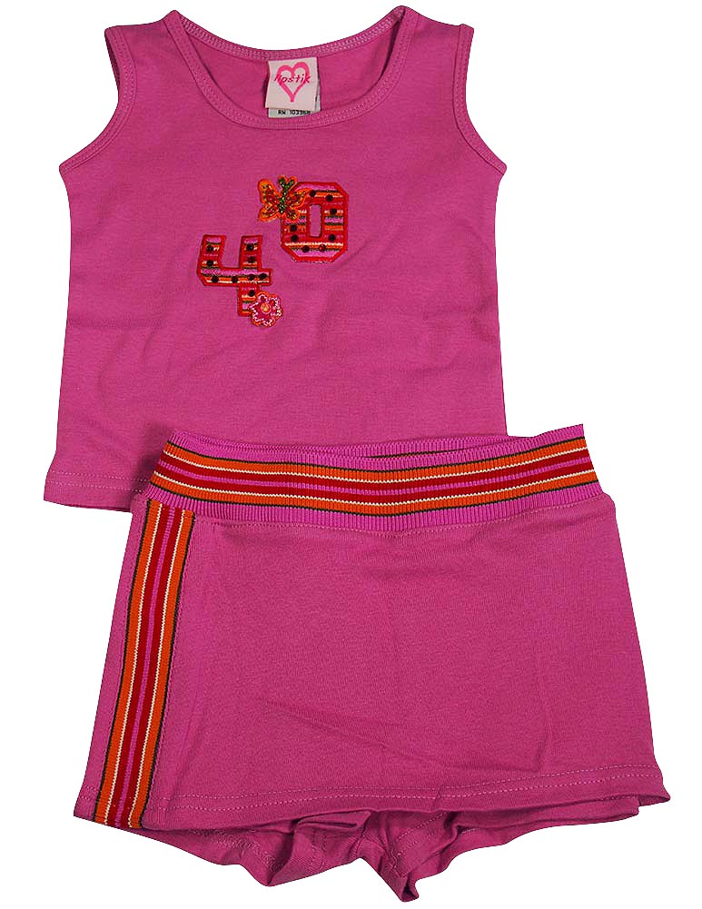 Lipstik Baby Girls 2 Piece Skort Set