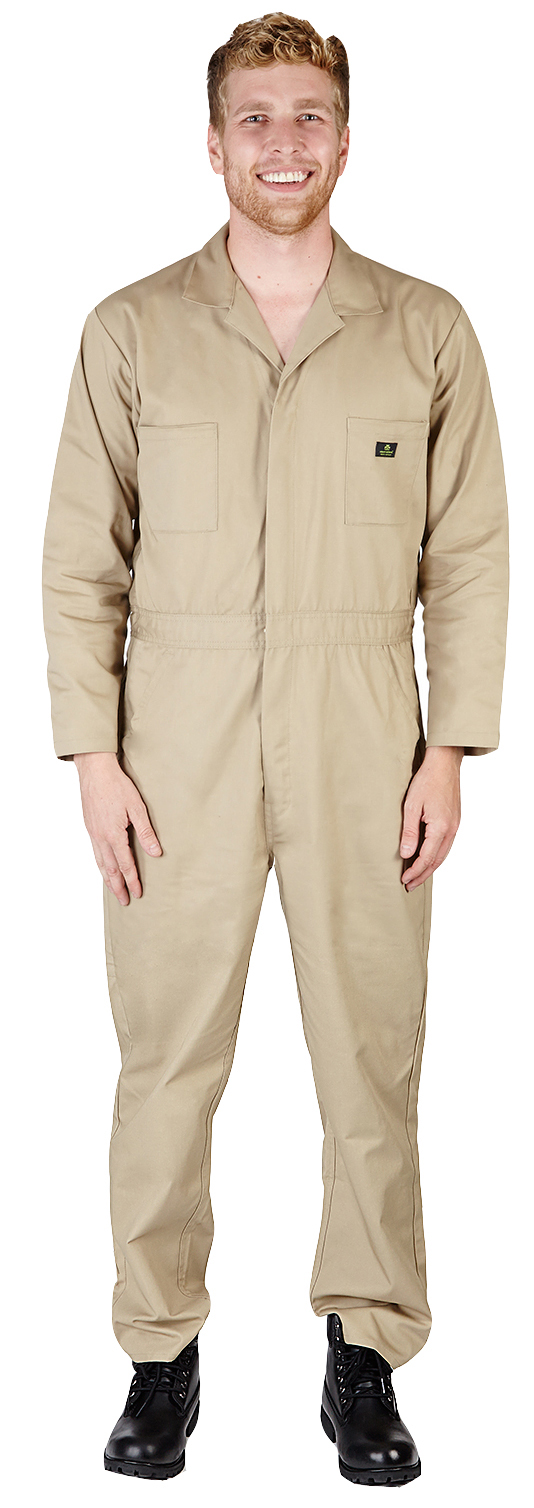 Mens LS Coverall Overall Boilersuit Mechanic Protective Work Wear ...