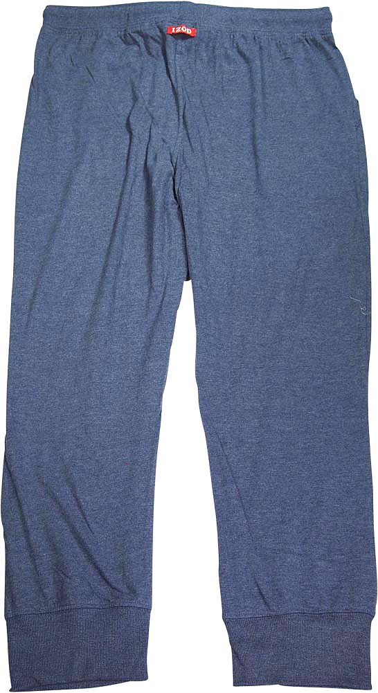 Izod Mens Sueded Jersey Tapered Leg with Cuff Sleep Lounge Pajama Pant ...