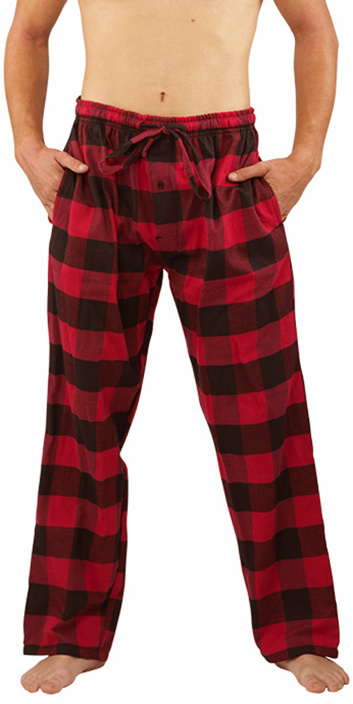 Norty Mens Cotton Poly Blend Yarn Flannel Pajama Lounge Sleep Pant