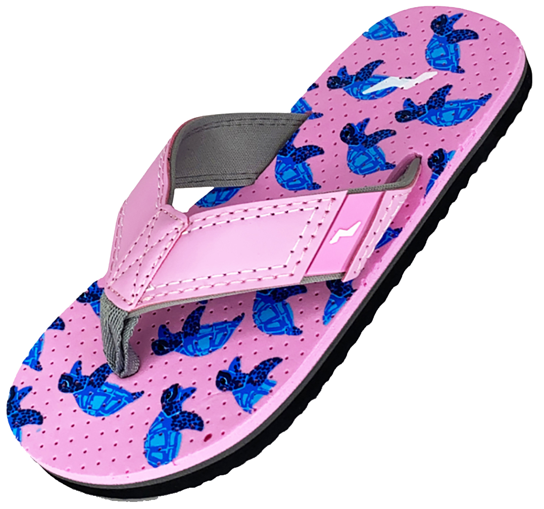 Norty Girl’s Boy’s Slip On Flip Flip Sandals For Beach, Pool or Everyday