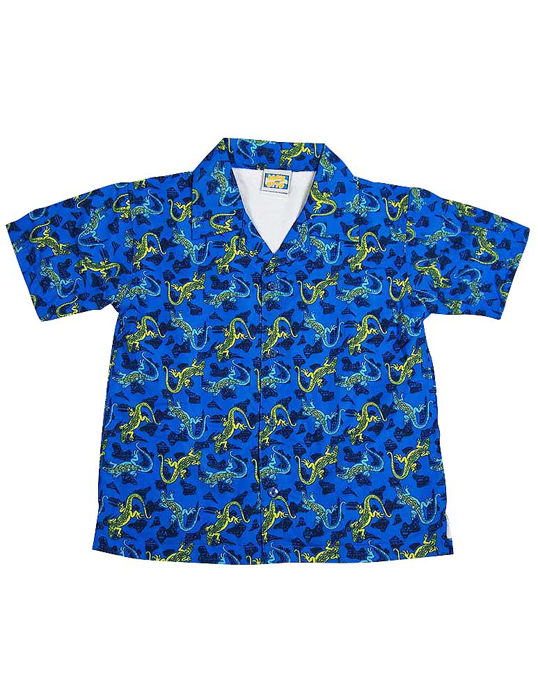 Max & Otto Boys Kids Short Sleeve Beach Pool Cover – Up Terry Cloth Lined Shirt
